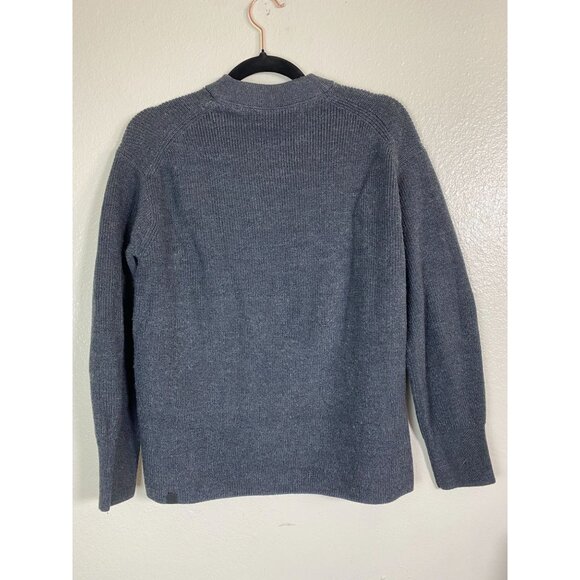 Lululemon Merino Wool Blend Crewneck Sweater size 4 Gray Ribbed Knit Pullover - Picture 14 of 16